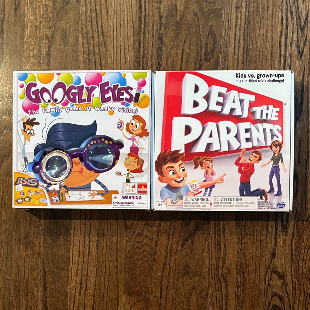 Board Game Bundle: Googly Eyes and Beat the Parents
